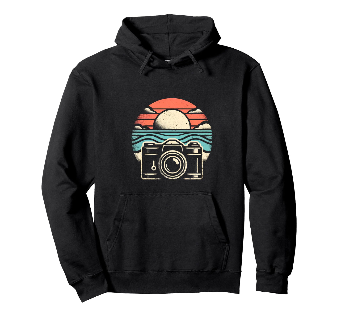 Sunset Camera Hoodie - Fun Novelty Design for Adults - T-Shirt, Sweatshirt, Hoodie