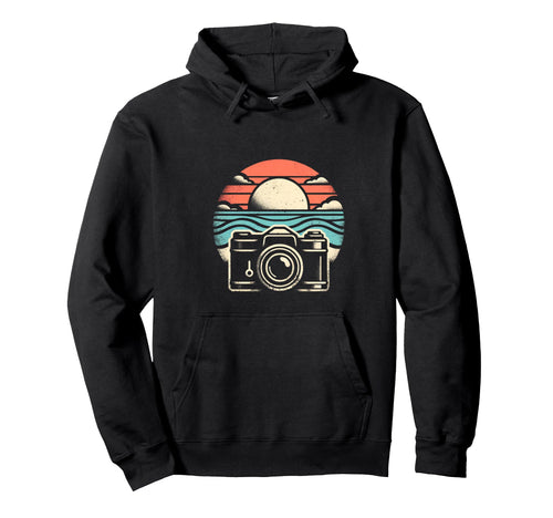 Sunset Camera Hoodie - Fun Novelty Design for Adults - T-Shirt, Sweatshirt, Hoodie