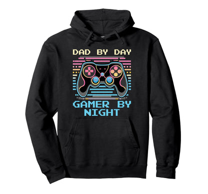 Dad Day Gamer Night Fathers Day Gamer Hoodie - Novelty Apparel for Adults - T-Shirt, Sweatshirt, Hoodie