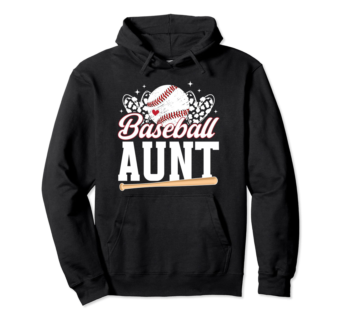 Baseball Aunt Baseball Player Aunt Hoodie - Minimalist Print Men Women - T-Shirt, Sweatshirt, Hoodie