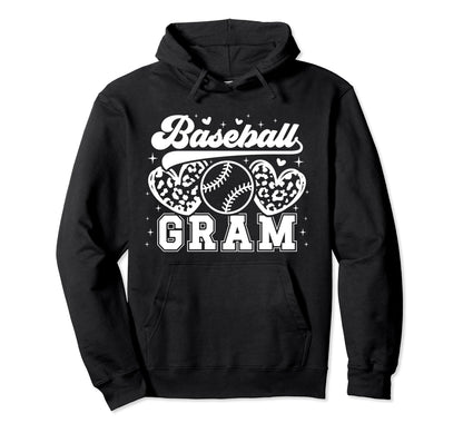 Baseball Gram Grandma Gram Baseball Player Hoodie - Graphic Print Unisex - T-Shirt, Sweatshirt, Hoodie