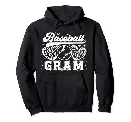 Baseball Gram Grandma Gram Baseball Player Hoodie - Graphic Print Unisex - T-Shirt, Sweatshirt, Hoodie