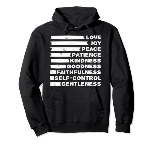 Fruit Spirit Christian Bible Verse Love Hoodie - Custom Art Print Unisex - T-Shirt, Sweatshirt, Hoodie