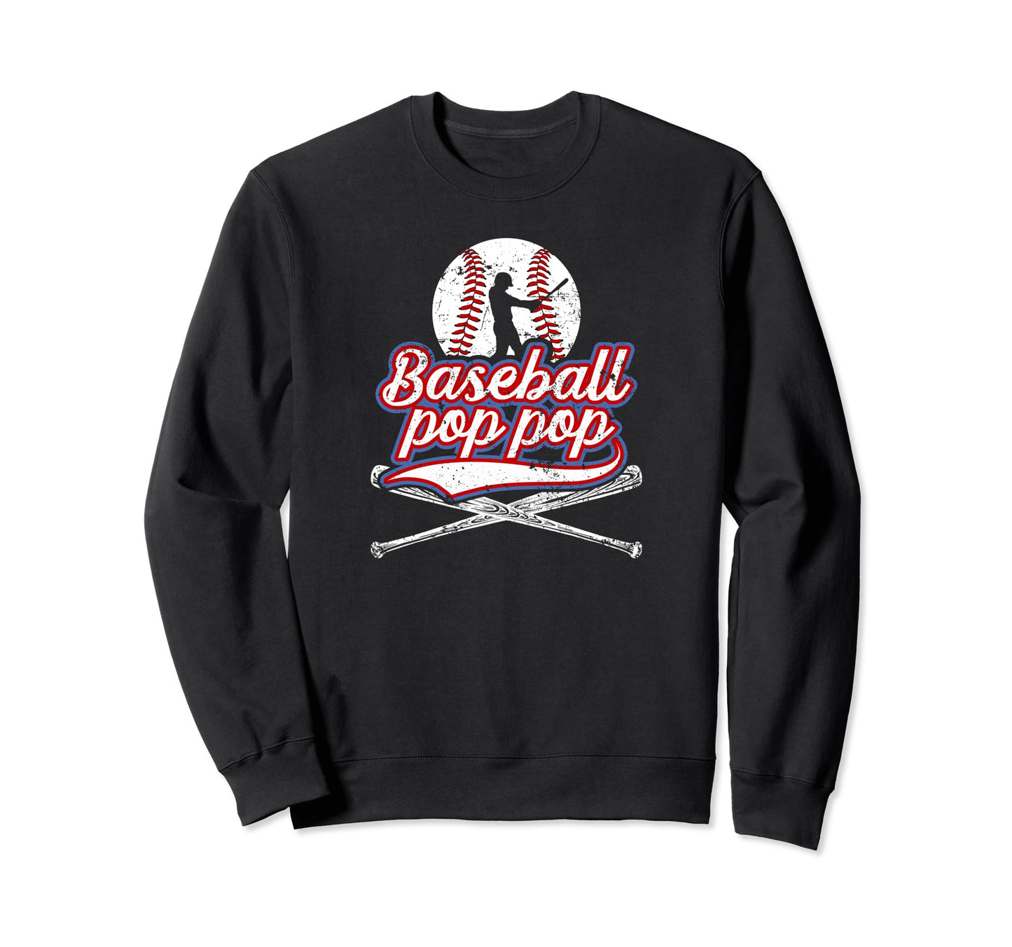 Baseball Pop Pop Grandpa Pop Pop Sweatshirt - Aesthetic Graphic Men Women - T-Shirt, Sweatshirt, Hoodie