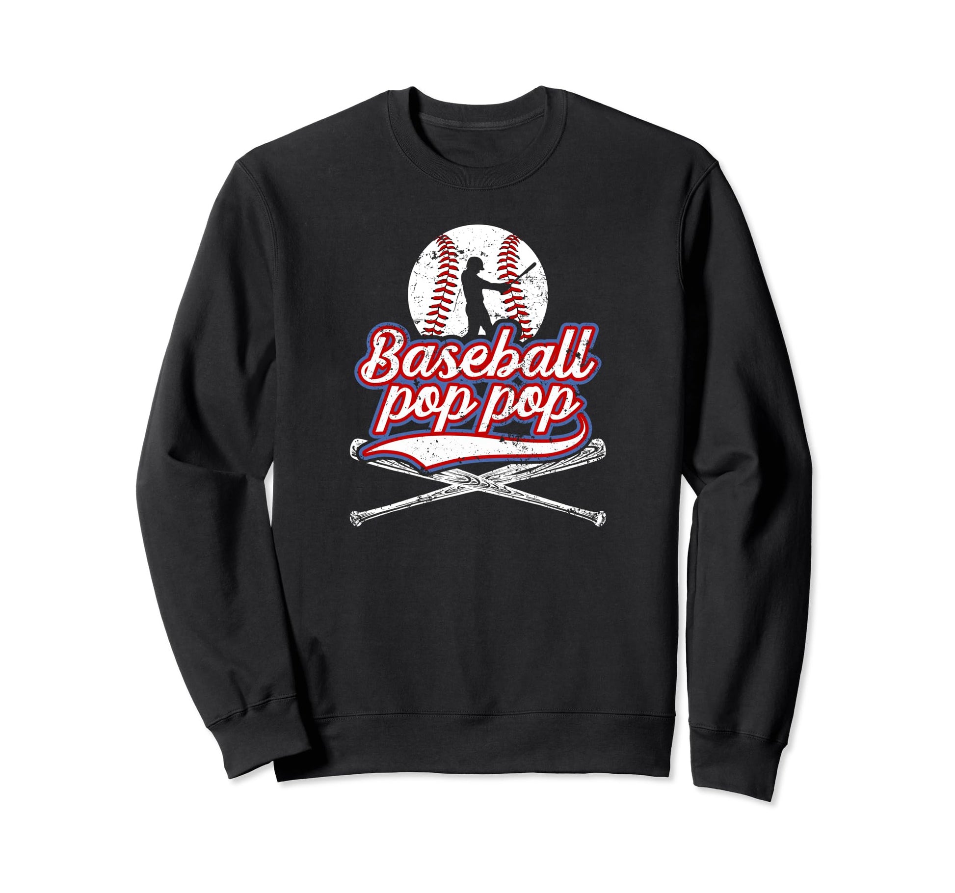 Baseball Pop Pop Grandpa Pop Pop Sweatshirt - Aesthetic Graphic Men Women - T-Shirt, Sweatshirt, Hoodie