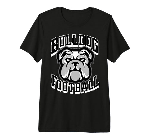 Bulldogs Football Game Day Mom Dad Black T-Shirt - Unique Graphic Unisex - T-Shirt, Sweatshirt, Hoodie