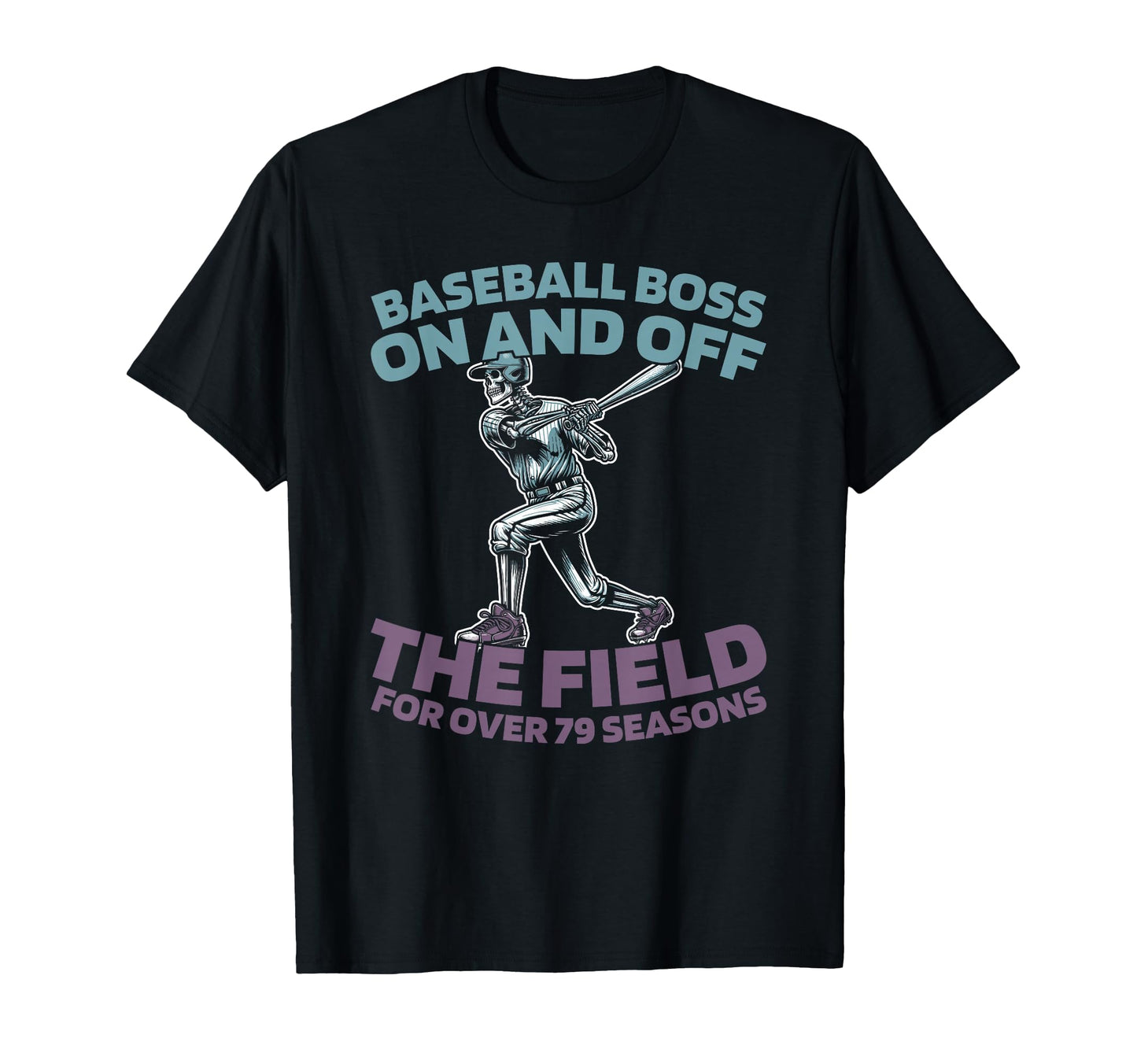 79 Years Old Baseball Team Sport T-Shirt - Aesthetic Graphic for Adults - T-Shirt, Sweatshirt, Hoodie