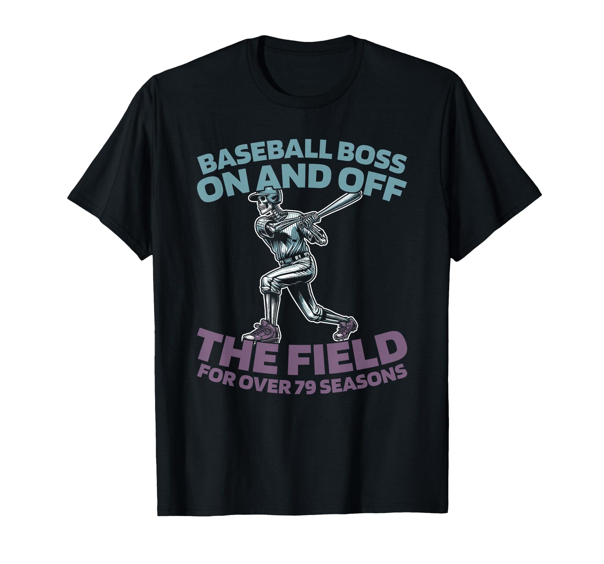 79 Years Old Baseball Team Sport T-Shirt - Aesthetic Graphic for Adults - T-Shirt, Sweatshirt, Hoodie