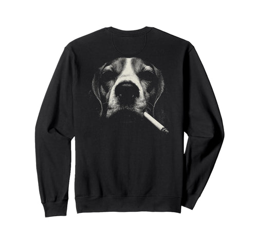 Beagle Smoking Cigarette Grunge Meme Sweatshirt - Minimalist Print Unisex - T-Shirt, Sweatshirt, Hoodie