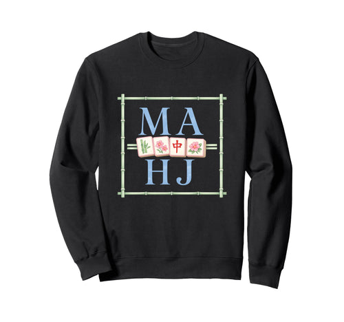 Mahj Mahjong Game Preppy Night Pastel Sweatshirt - Graphic Print Unisex - T-Shirt, Sweatshirt, Hoodie