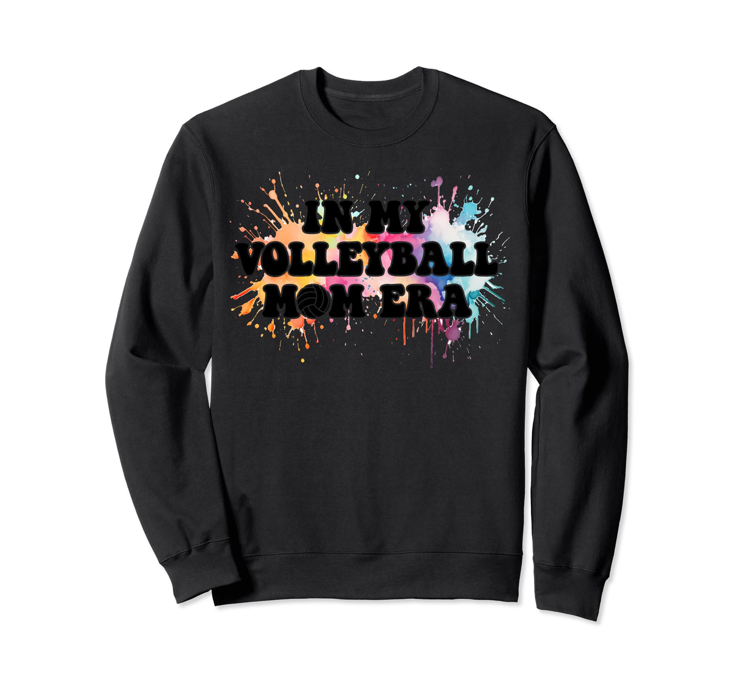 Watercolor My Volleyball Mom Sweatshirt - Casual Everyday Wear for Adults - T-Shirt, Sweatshirt, Hoodie