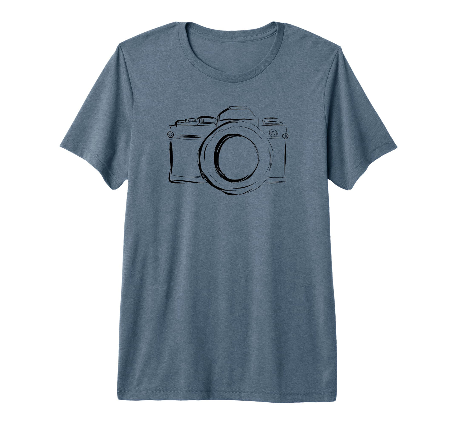 Camera Photographer Gift Tri Blend T-Shirt - Trendy Graphic for Adults - T-Shirt, Sweatshirt, Hoodie