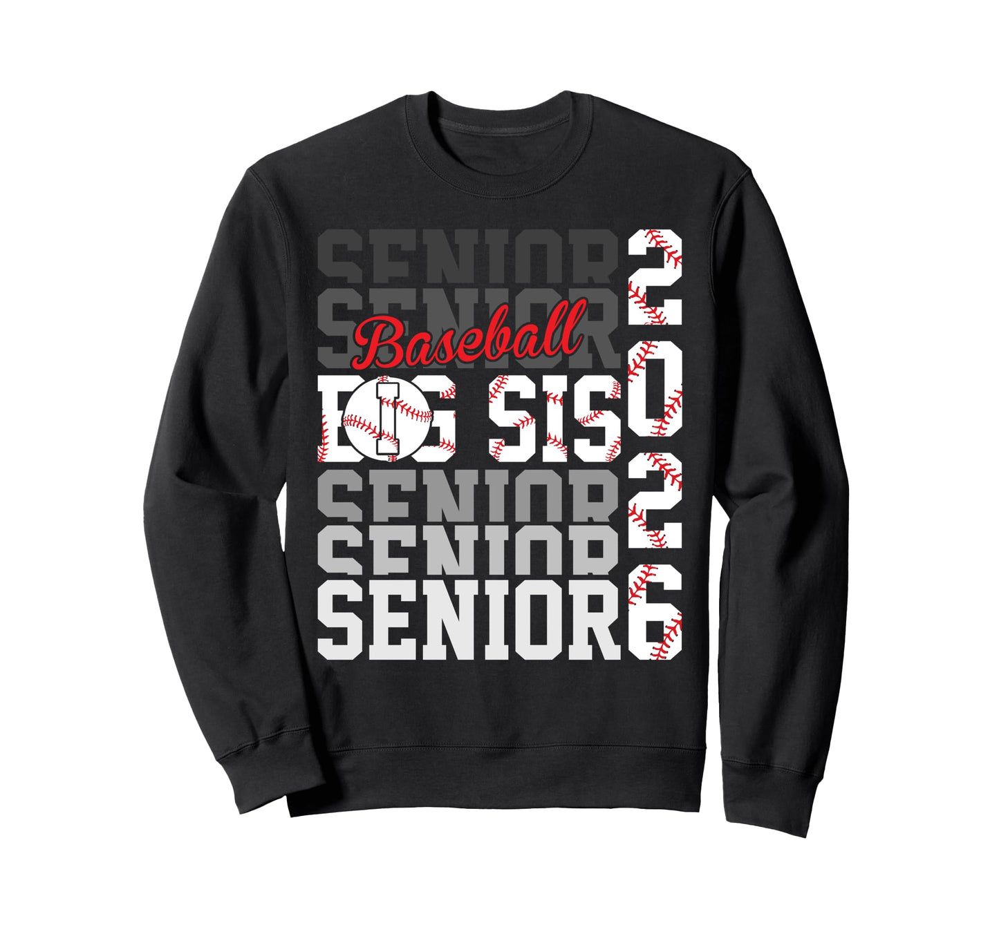 2026 Baseball Senior Bog Sis Sweatshirt - Streetwear Style Men Women - T-Shirt, Sweatshirt, Hoodie