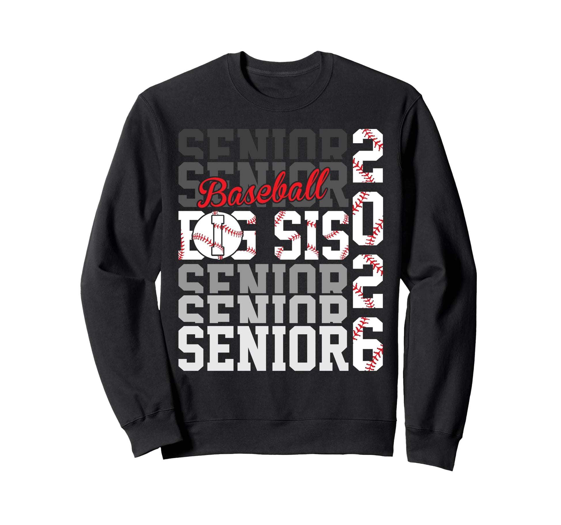 2026 Baseball Senior Bog Sis Sweatshirt - Streetwear Style Men Women - T-Shirt, Sweatshirt, Hoodie