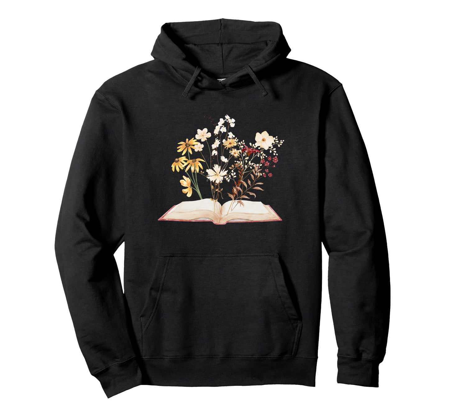 Teacher Librarian Boho Autumn Floral Hoodie - Novelty Apparel Unisex - T-Shirt, Sweatshirt, Hoodie