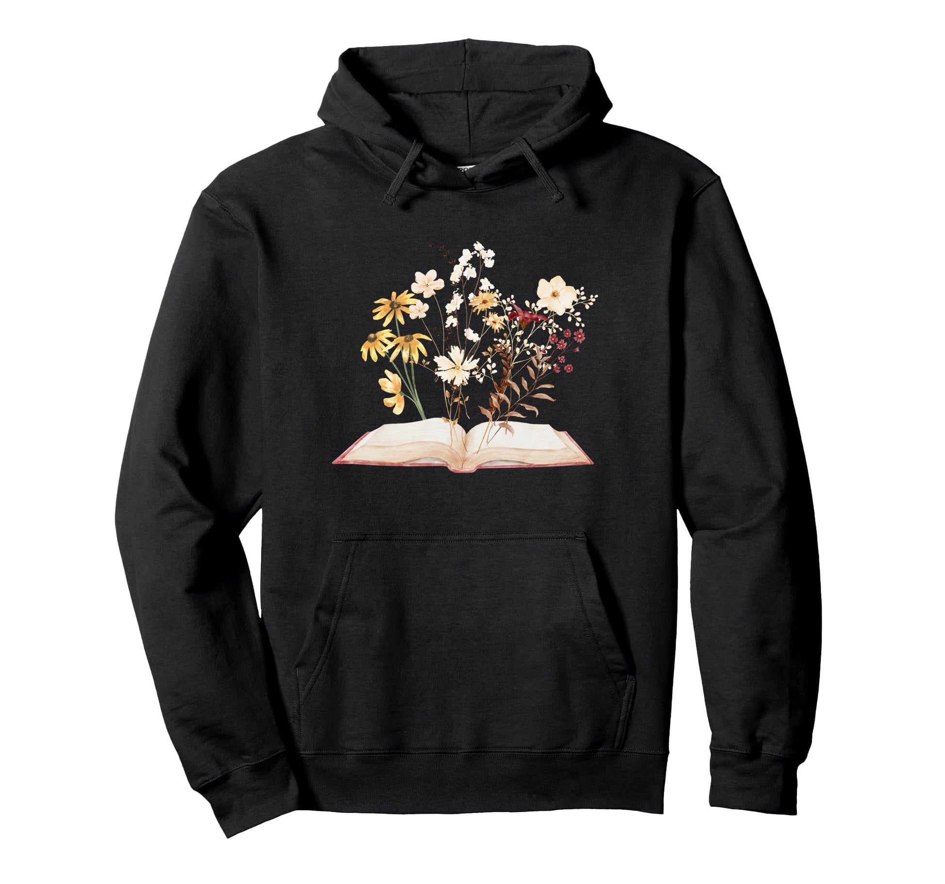 Teacher Librarian Boho Autumn Floral Hoodie - Novelty Apparel Unisex - T-Shirt, Sweatshirt, Hoodie