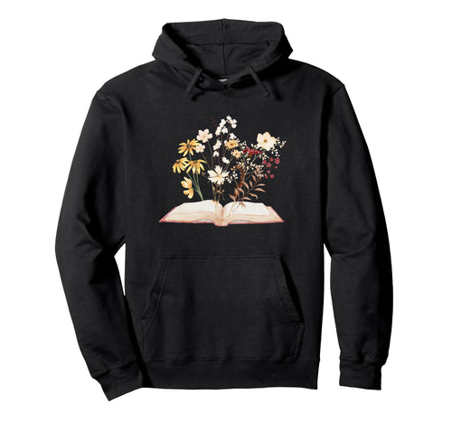 Teacher Librarian Boho Autumn Floral Hoodie - Novelty Apparel Unisex - T-Shirt, Sweatshirt, Hoodie