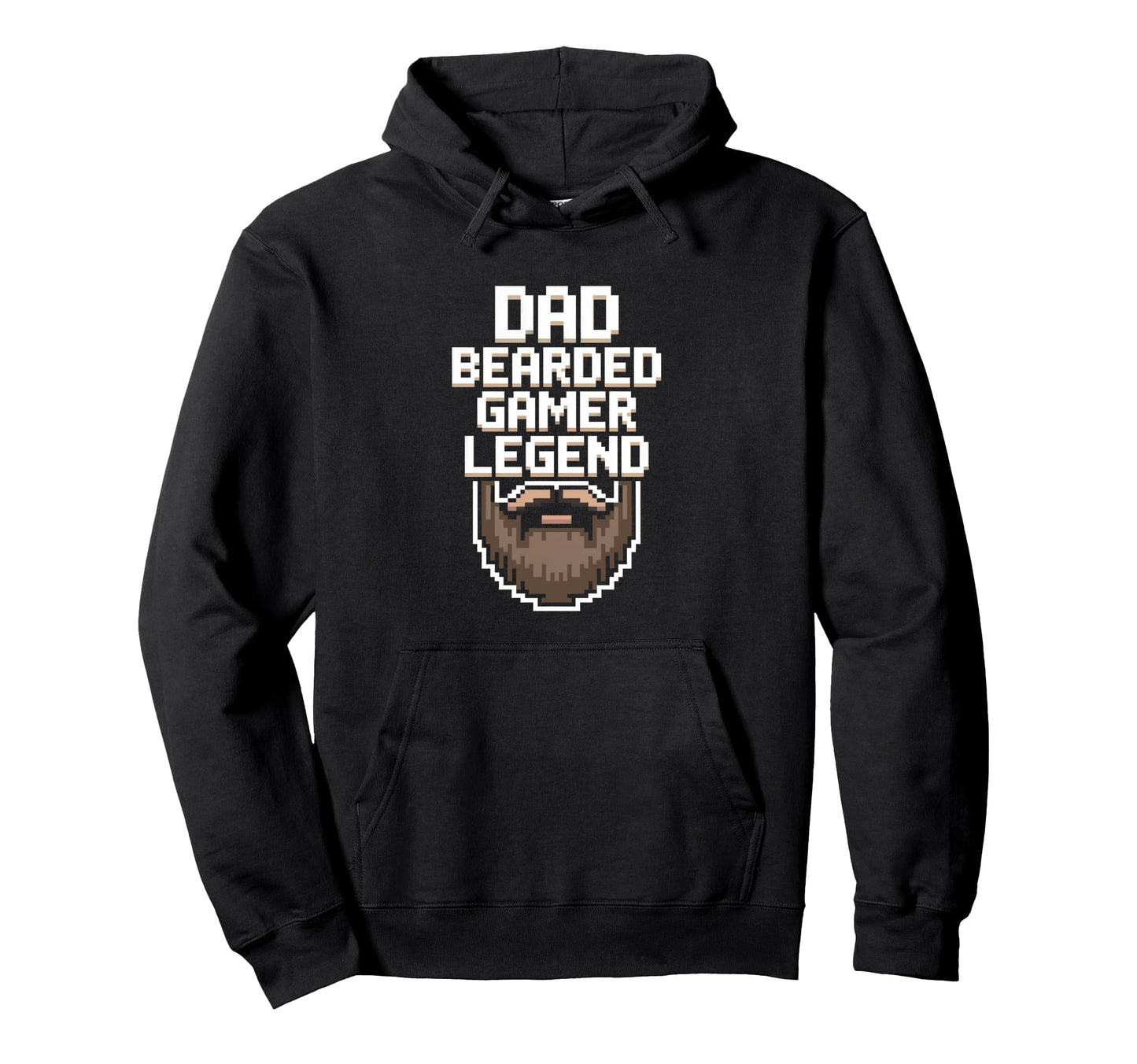 Funny Gamer Bearded Dad Gaming Dad Beard Hoodie - Trendy Graphic Men Women - T-Shirt, Sweatshirt, Hoodie