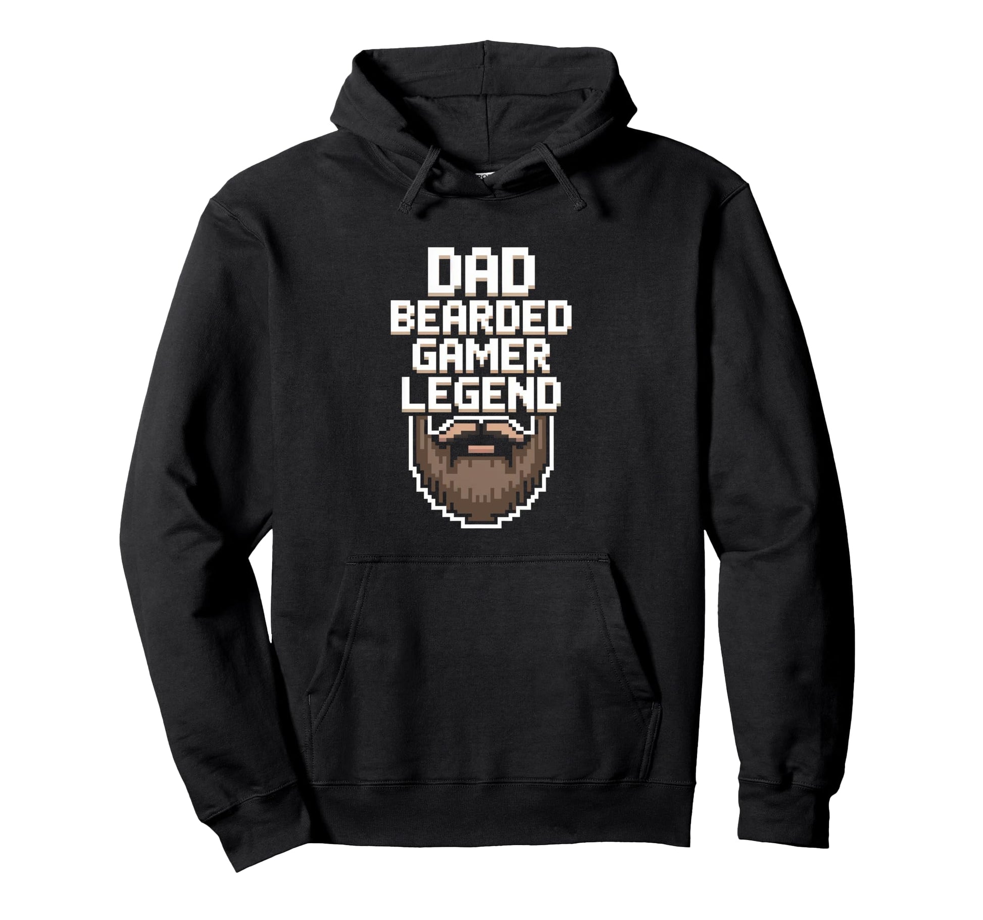 Funny Gamer Bearded Dad Gaming Dad Beard Hoodie - Trendy Graphic Men Women - T-Shirt, Sweatshirt, Hoodie