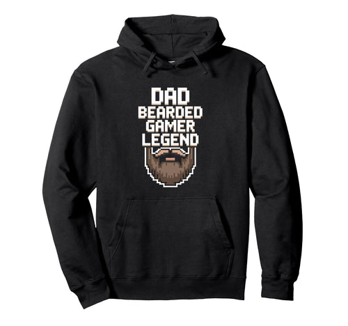 Funny Gamer Bearded Dad Gaming Dad Beard Hoodie - Trendy Graphic Men Women - T-Shirt, Sweatshirt, Hoodie