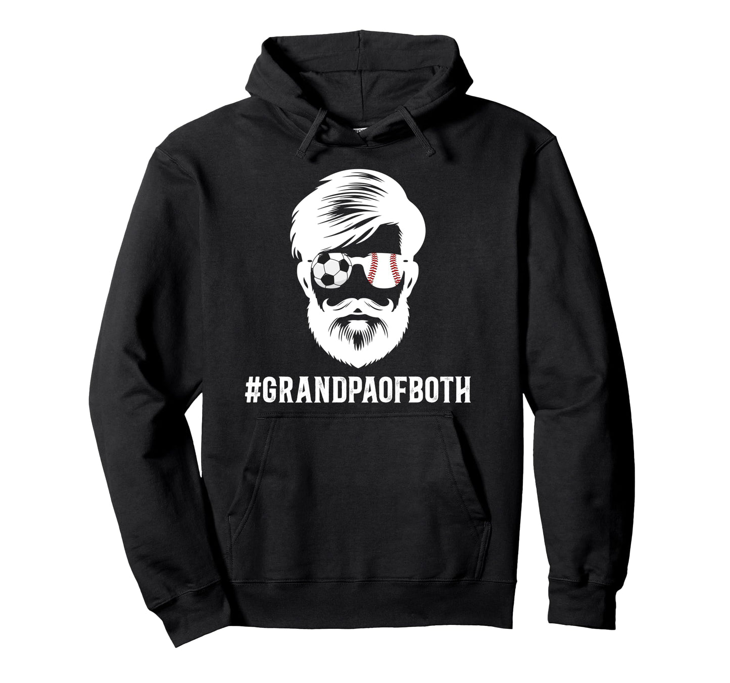 Grandpa Both Baseball Soccer Hoodie - Casual Everyday Wear for Adults - T-Shirt, Sweatshirt, Hoodie
