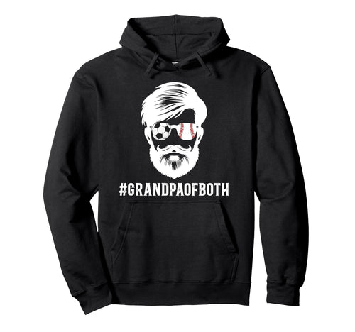 Grandpa Both Baseball Soccer Hoodie - Casual Everyday Wear for Adults - T-Shirt, Sweatshirt, Hoodie