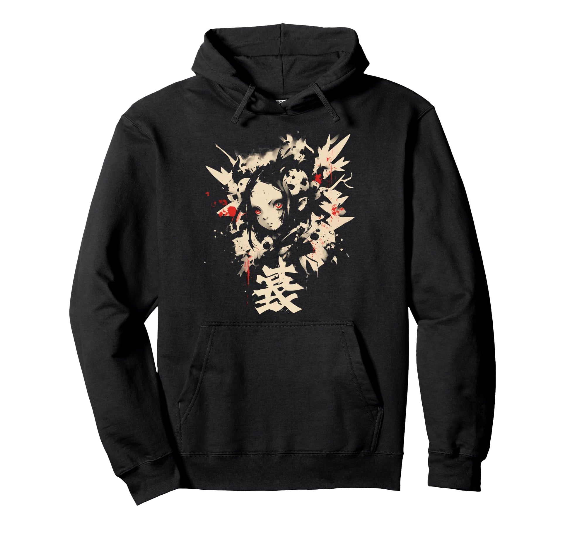 Goth Grunge Demon Anime Waifu Horror Alt Hoodie - Novelty Apparel Unisex - T-Shirt, Sweatshirt, Hoodie