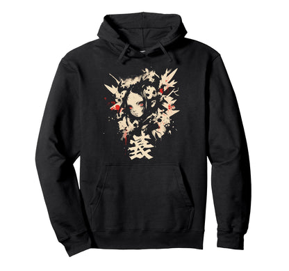 Goth Grunge Demon Anime Waifu Horror Alt Hoodie - Novelty Apparel Unisex - T-Shirt, Sweatshirt, Hoodie