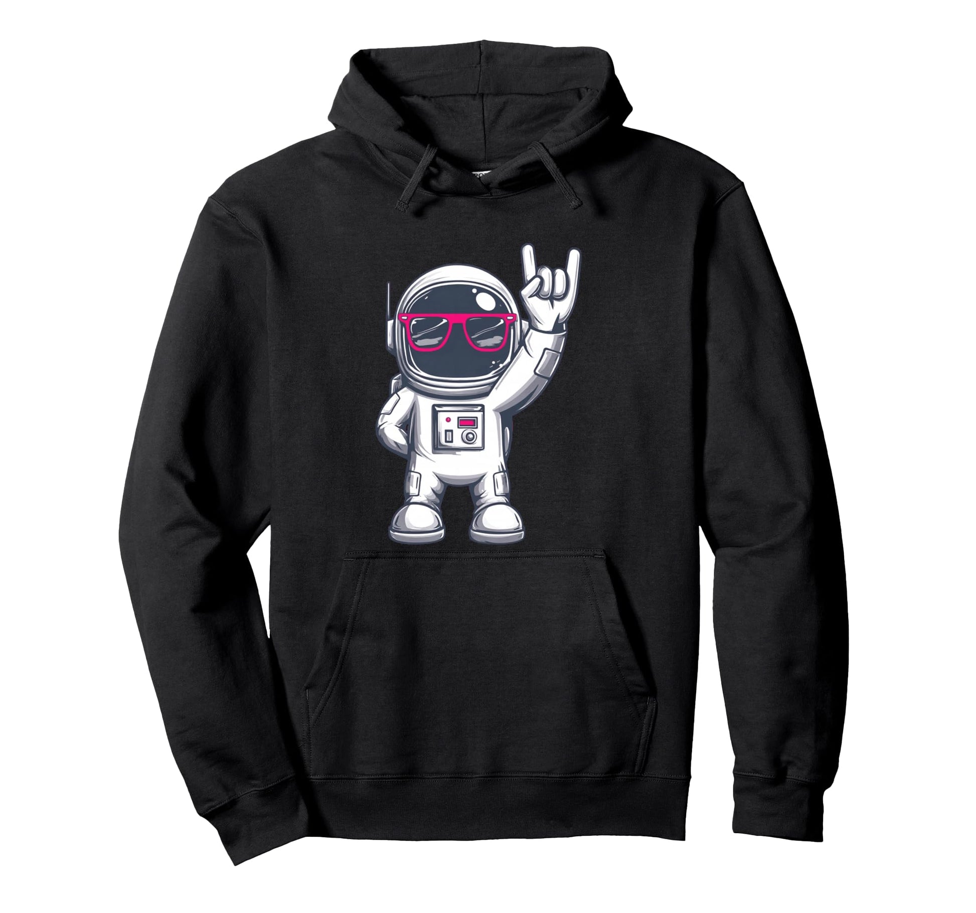 Funny Astronaut Space Theme Rock Hoodie - Novelty Apparel Men Women - T-Shirt, Sweatshirt, Hoodie