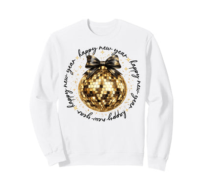 Nye Disco Ball Luxury Golden Sweatshirt - Fun Novelty Design Men Women - T-Shirt, Sweatshirt, Hoodie