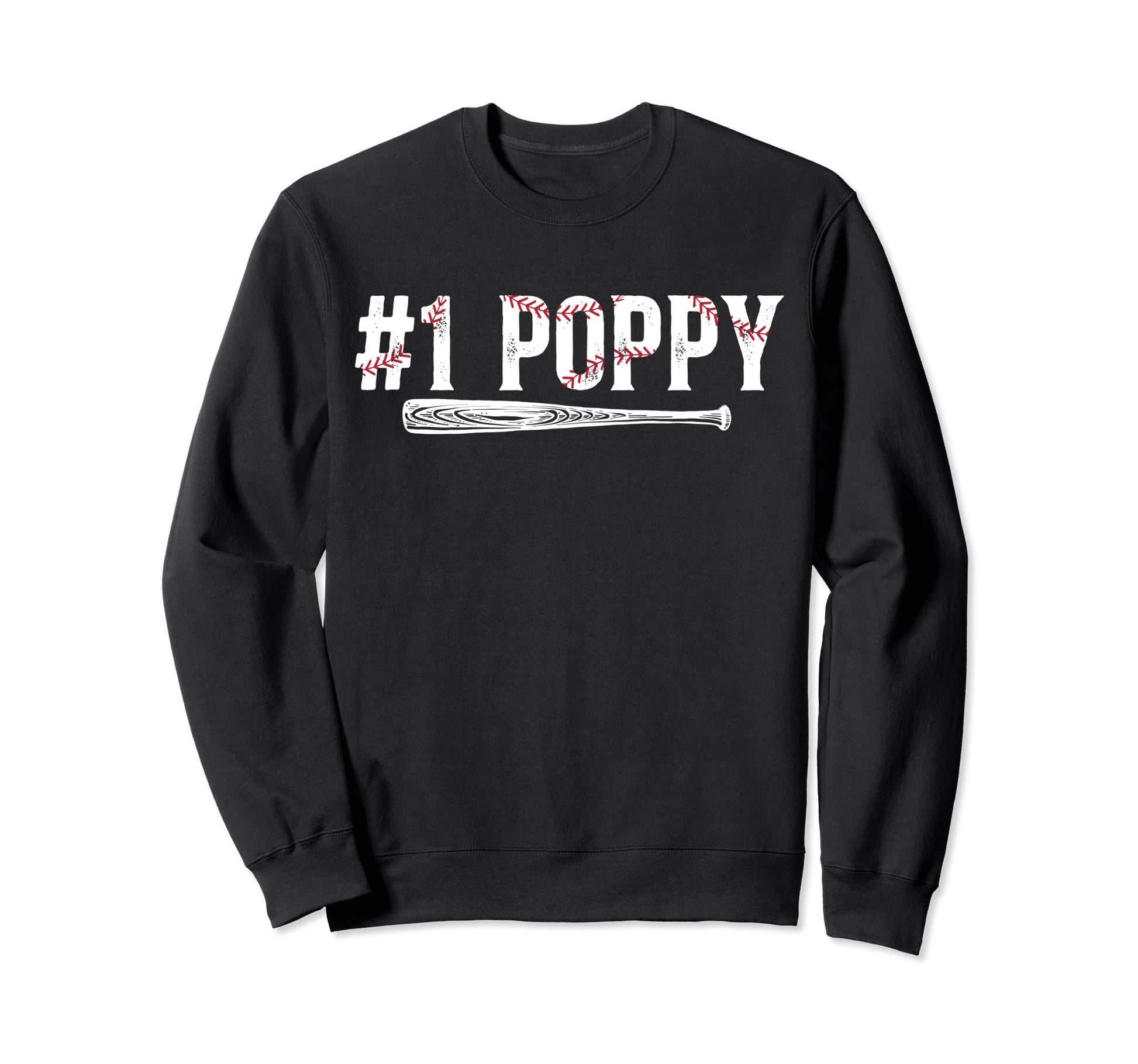 1 Poppy Baseball Poppy Baseball Player Sweatshirt - Graphic Print Unisex - T-Shirt, Sweatshirt, Hoodie