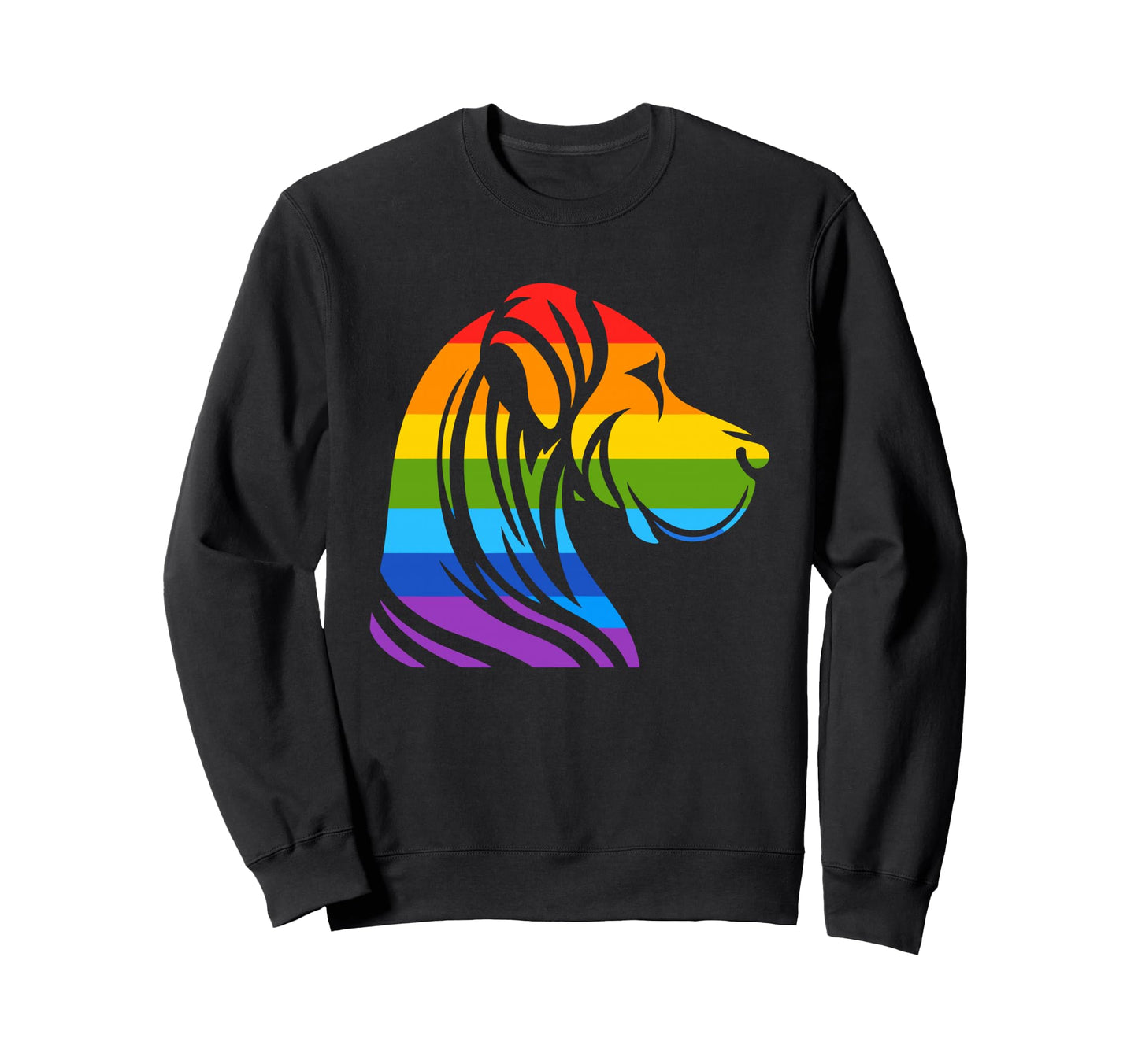 Great Dane Rainbow Lgbt Lesbian Sweatshirt - Fun Novelty Design Men Women - T-Shirt, Sweatshirt, Hoodie