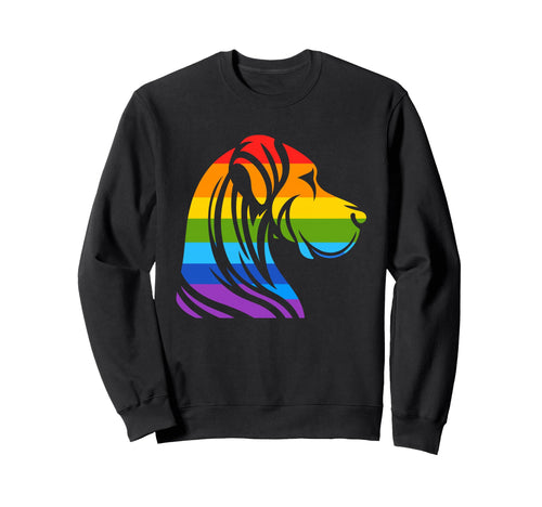 Great Dane Rainbow Lgbt Lesbian Sweatshirt - Fun Novelty Design Men Women - T-Shirt, Sweatshirt, Hoodie