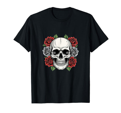 Summer Vibes Rock N Roll And Roses T-Shirt - Minimalist Print Men Women - T-Shirt, Sweatshirt, Hoodie