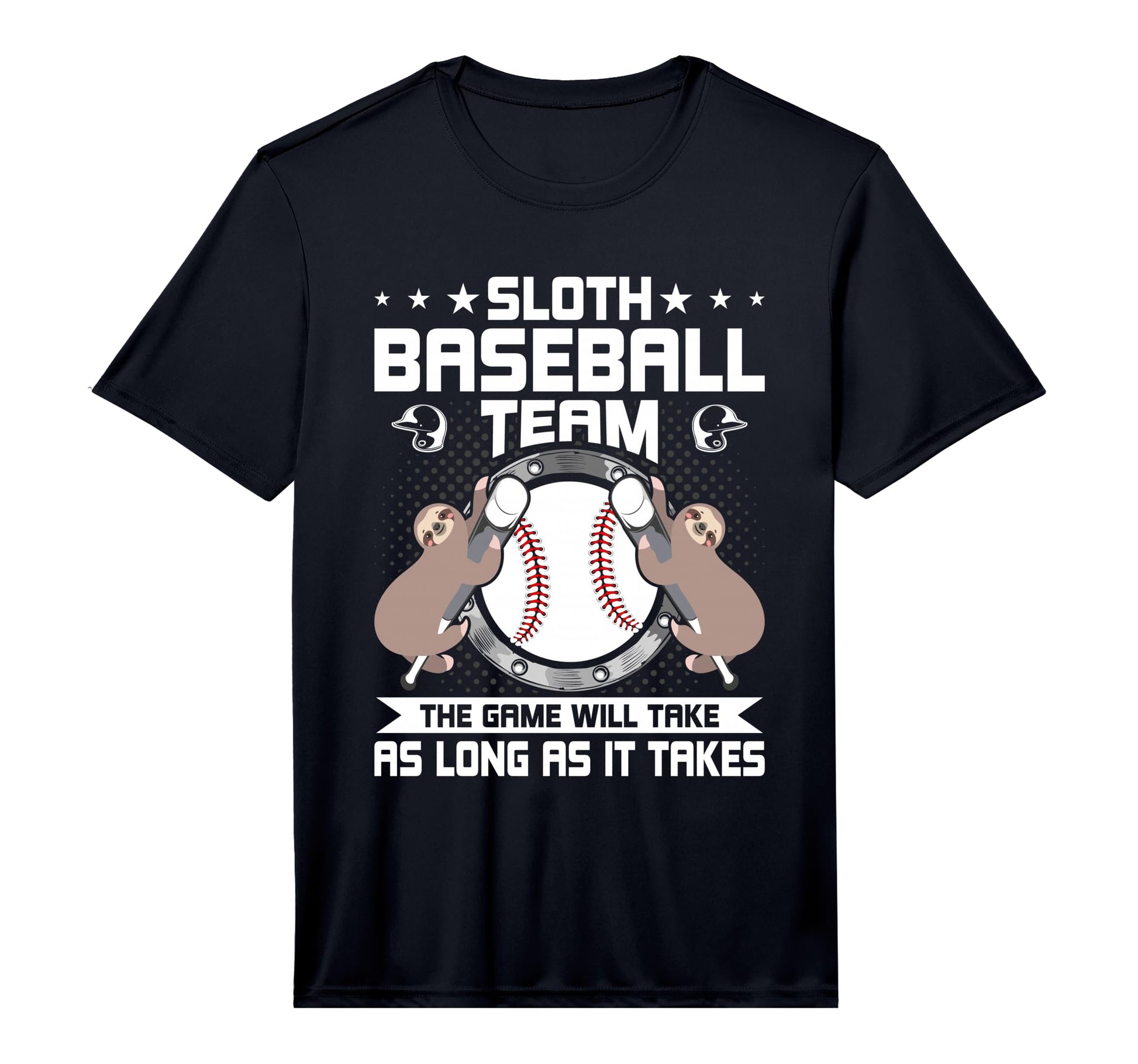 Mens Sloth Baseball Team T-Shirt - Casual Everyday Wear for Adults - T-Shirt, Sweatshirt, Hoodie