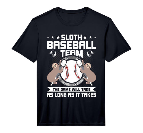 Mens Sloth Baseball Team T-Shirt - Casual Everyday Wear for Adults - T-Shirt, Sweatshirt, Hoodie