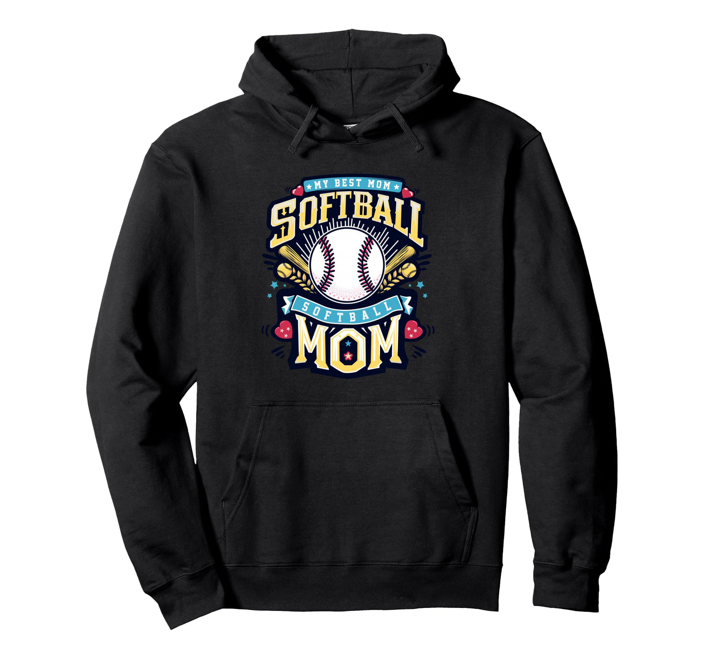 Softball Vibes Softball Groovy Game Hoodie - Custom Art Print for Adults - T-Shirt, Sweatshirt, Hoodie