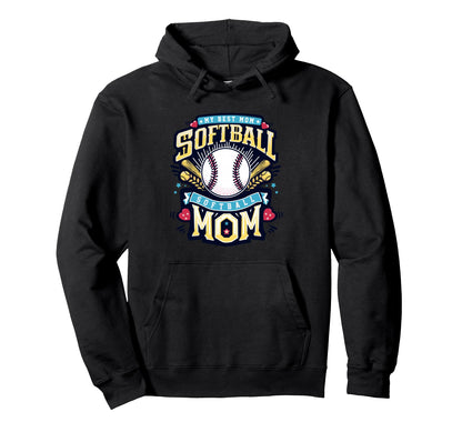 Softball Vibes Softball Groovy Game Hoodie - Custom Art Print for Adults - T-Shirt, Sweatshirt, Hoodie