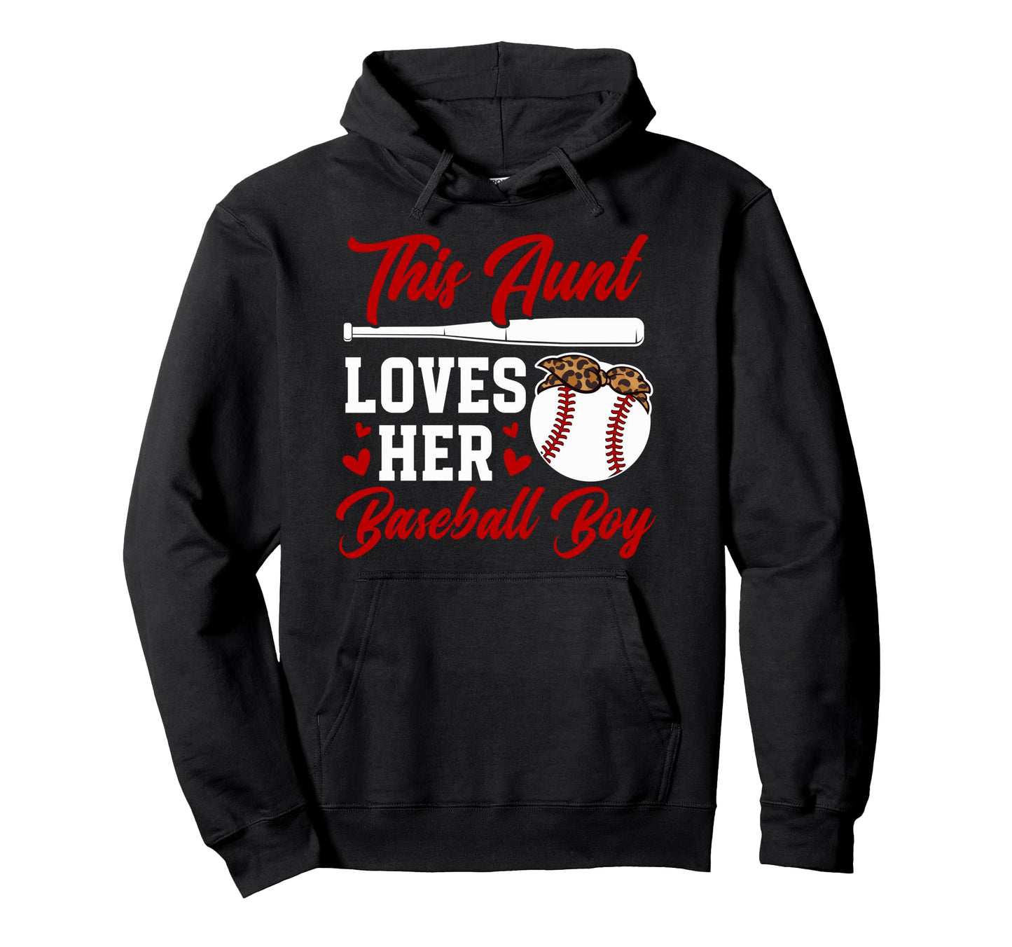This Baseball Aunt Baseball Player Hoodie - Custom Art Print Men Women - T-Shirt, Sweatshirt, Hoodie