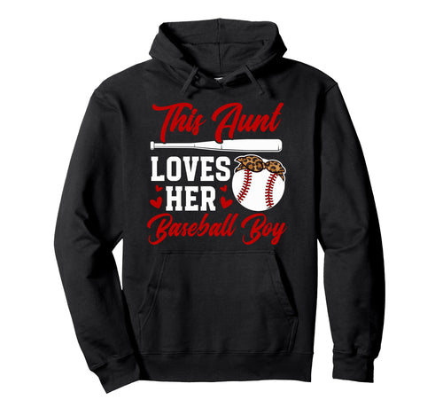 This Baseball Aunt Baseball Player Hoodie - Custom Art Print Men Women - T-Shirt, Sweatshirt, Hoodie