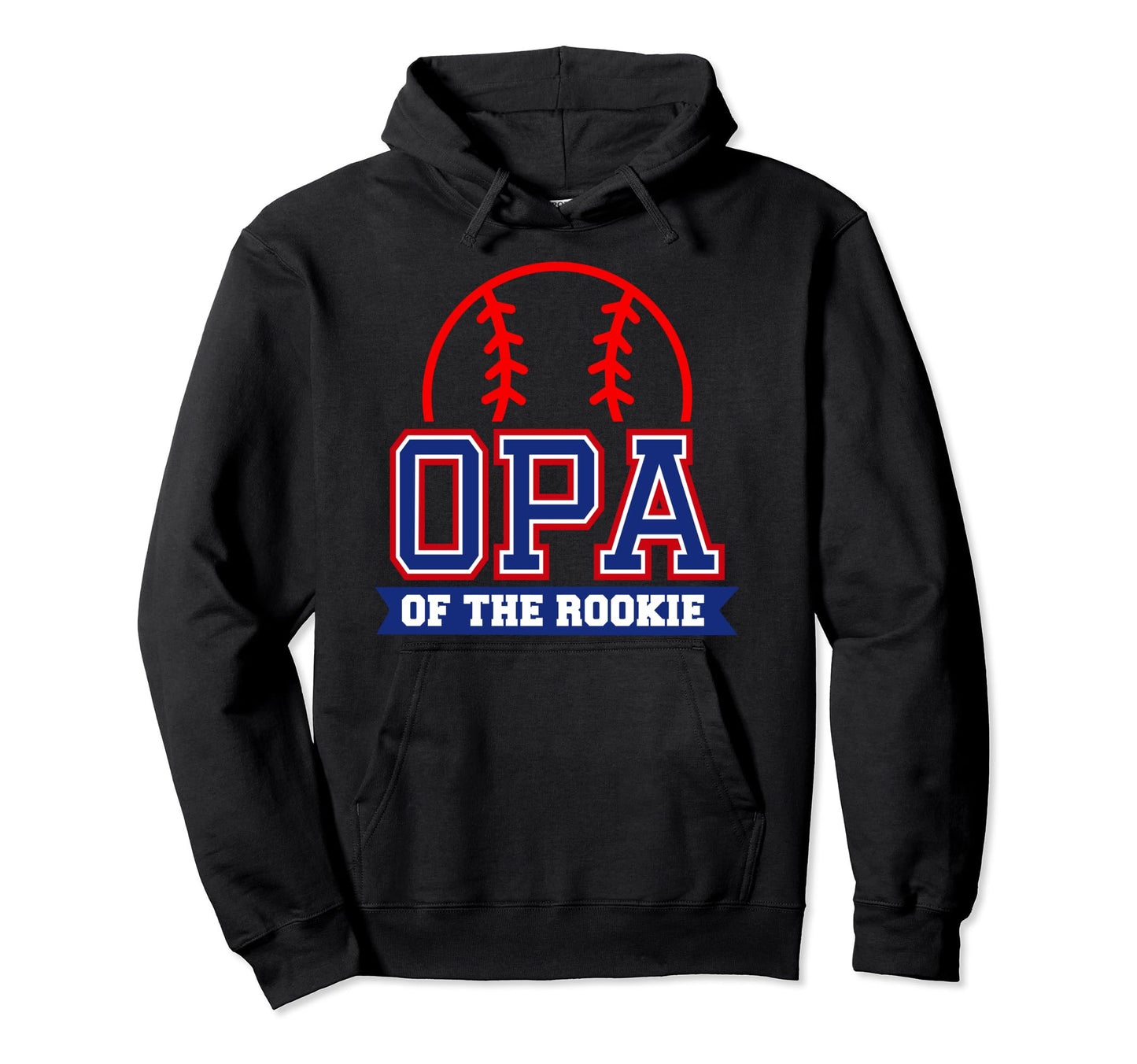 Opa Rookie 1St Birthday Baseball Theme Hoodie - Novelty Apparel Unisex - T-Shirt, Sweatshirt, Hoodie