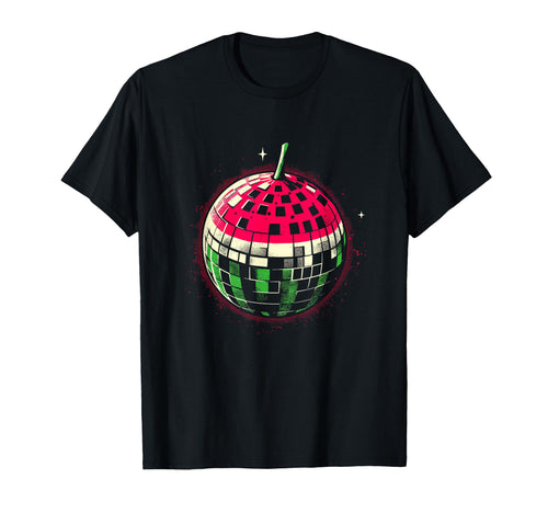 Disco Ball Watermelon Funny Club Disco T-Shirt - Novelty Apparel Unisex - T-Shirt, Sweatshirt, Hoodie