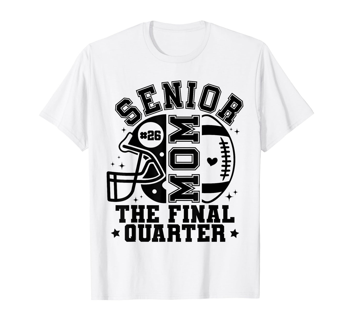 Groovy Senior Football Mom Final T-Shirt - Aesthetic Graphic for Adults - T-Shirt, Sweatshirt, Hoodie