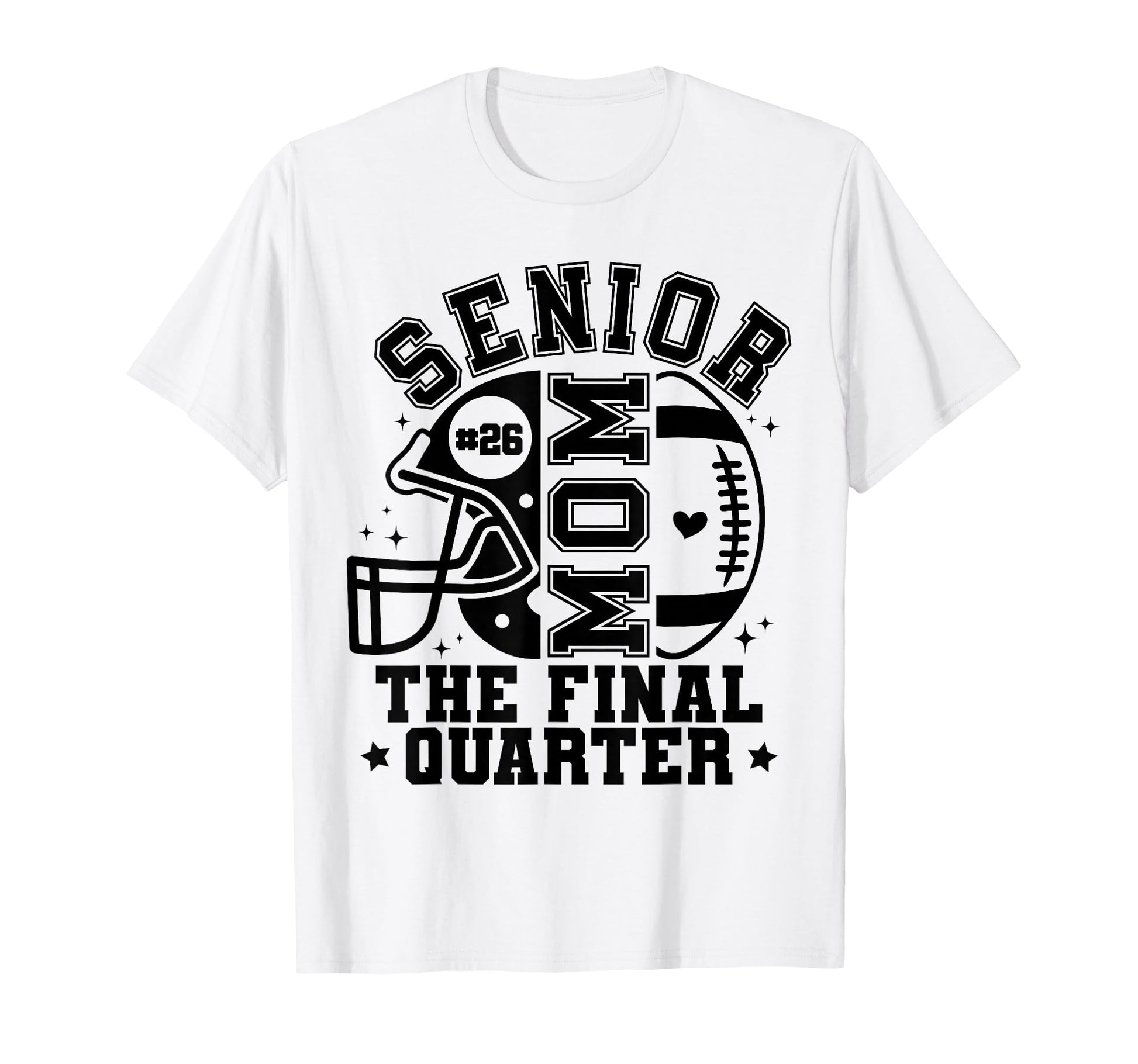 Groovy Senior Football Mom Final T-Shirt - Aesthetic Graphic for Adults - T-Shirt, Sweatshirt, Hoodie