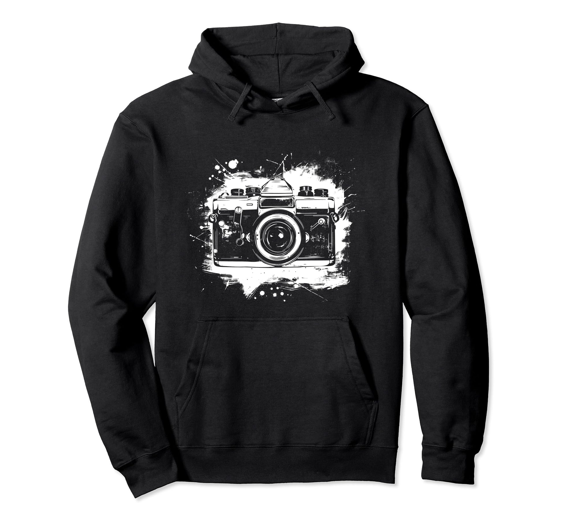 Camera Photography Watercolor Art Hoodie - Fun Novelty Design Unisex - T-Shirt, Sweatshirt, Hoodie