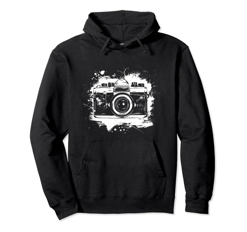 Camera Photography Watercolor Art Hoodie - Fun Novelty Design Unisex - T-Shirt, Sweatshirt, Hoodie