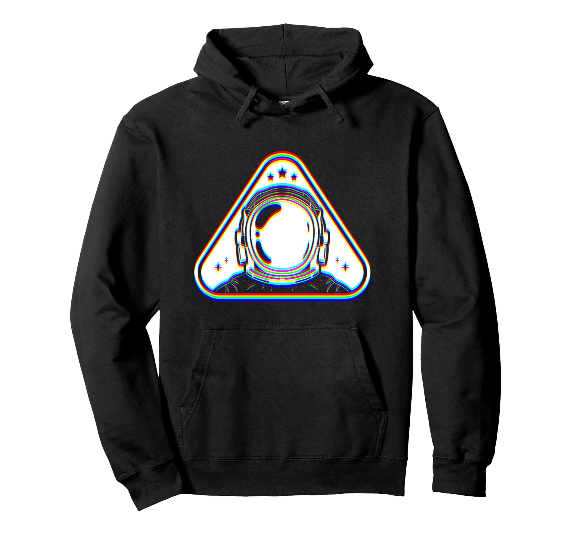 Glitch Art Edm Rave Optical Illusion Hoodie - Trendy Graphic Men Women - T-Shirt, Sweatshirt, Hoodie