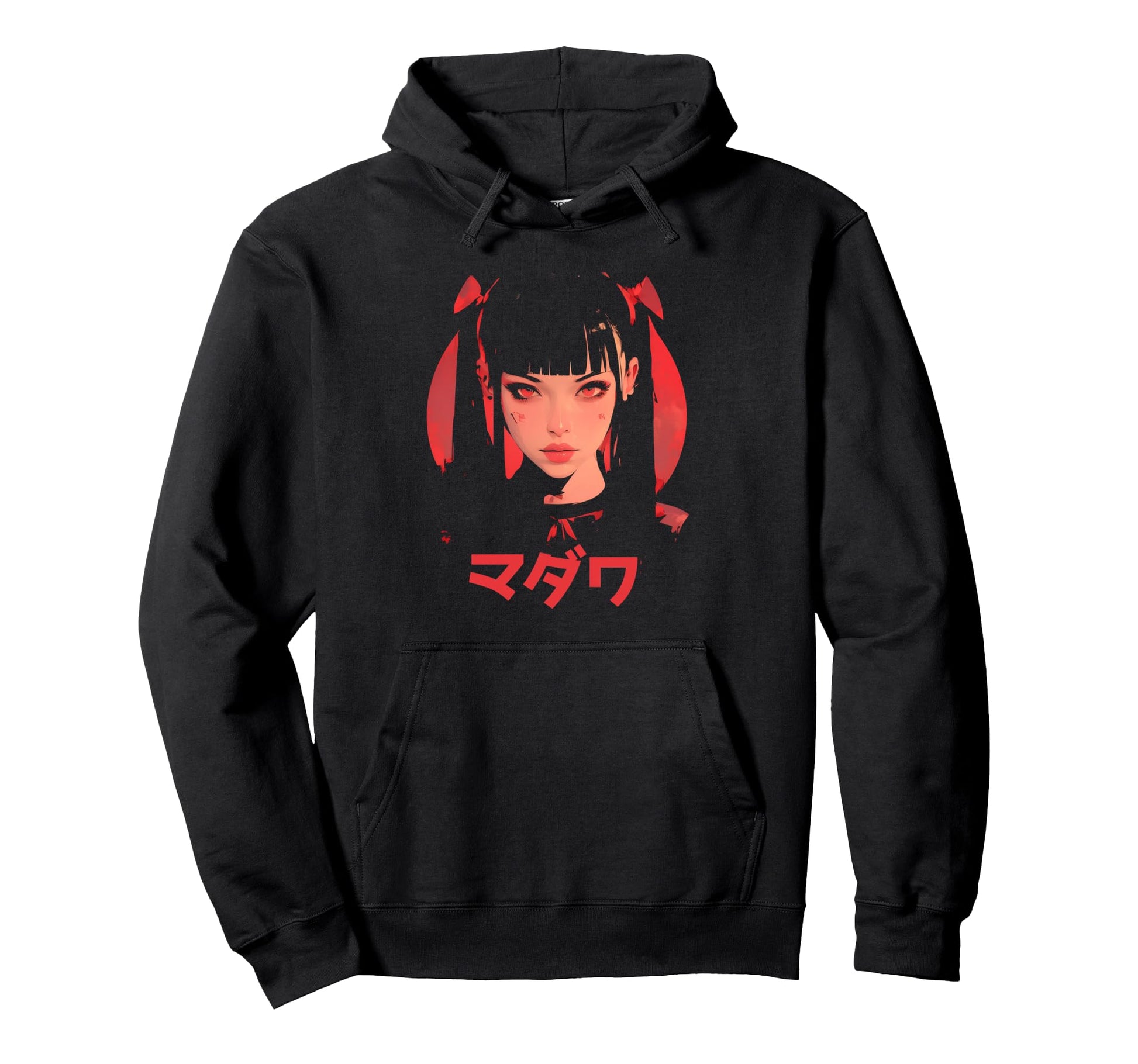 Goth Grunge Demon Anime Waifu Horror Hoodie - Novelty Apparel Men Women - T-Shirt, Sweatshirt, Hoodie