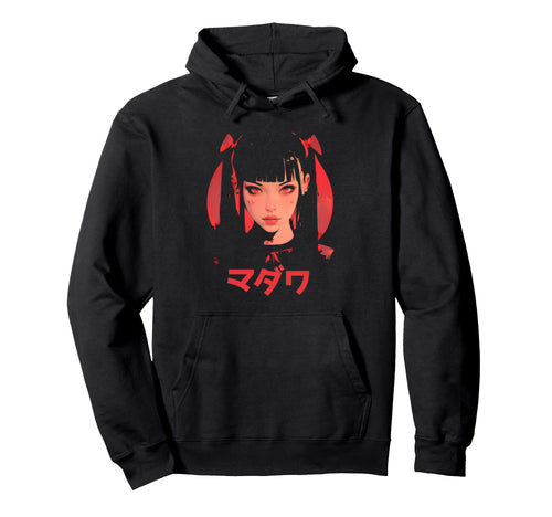Goth Grunge Demon Anime Waifu Horror Hoodie - Novelty Apparel Men Women - T-Shirt, Sweatshirt, Hoodie
