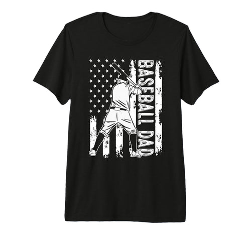 Baseball Dad Patriotic Player Pride T-Shirt - Fun Novelty Design Unisex - T-Shirt, Sweatshirt, Hoodie